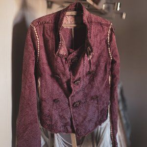 RARE - Shangana Embellished Blazer / Short Boho Tapestry Style Jacket